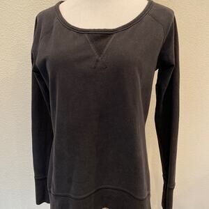 Lululemon Wide Neck Black Long Sweatshirt L/S